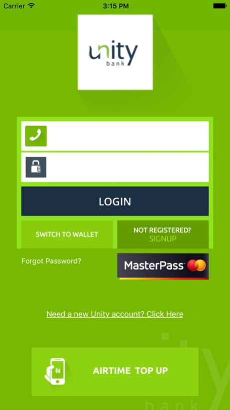 UnityMobile for Unity Bank 3.0 Screenshot