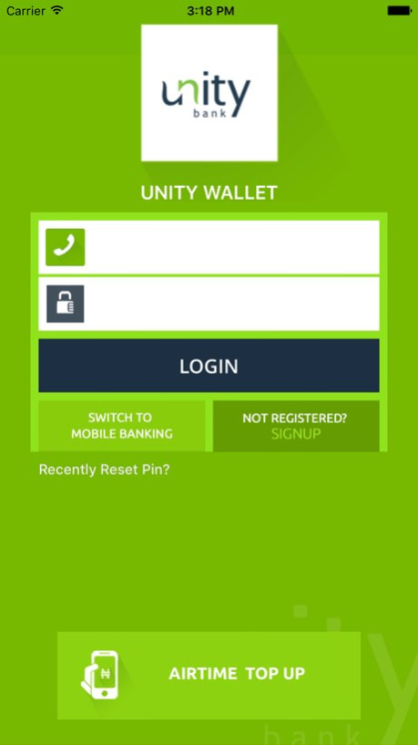 UnityMobile for Unity Bank 3.0 Screenshot
