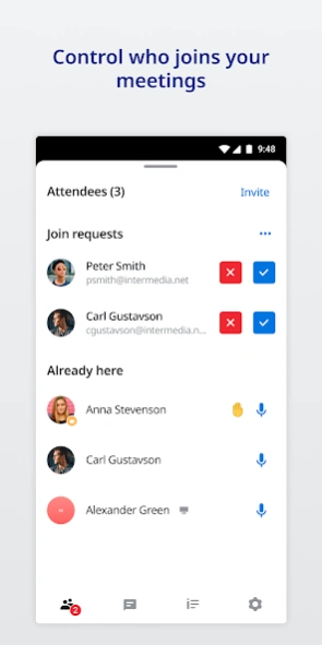 UNIVERGE BLUE(TM) MEET 1.279.4 Screenshot