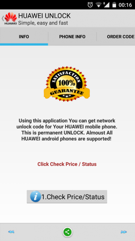 Unlock Huawei 1.08 Screenshot