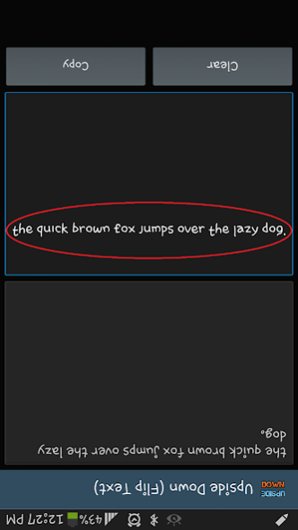 Upside Down (Flip Text) 1.0.3 Screenshot