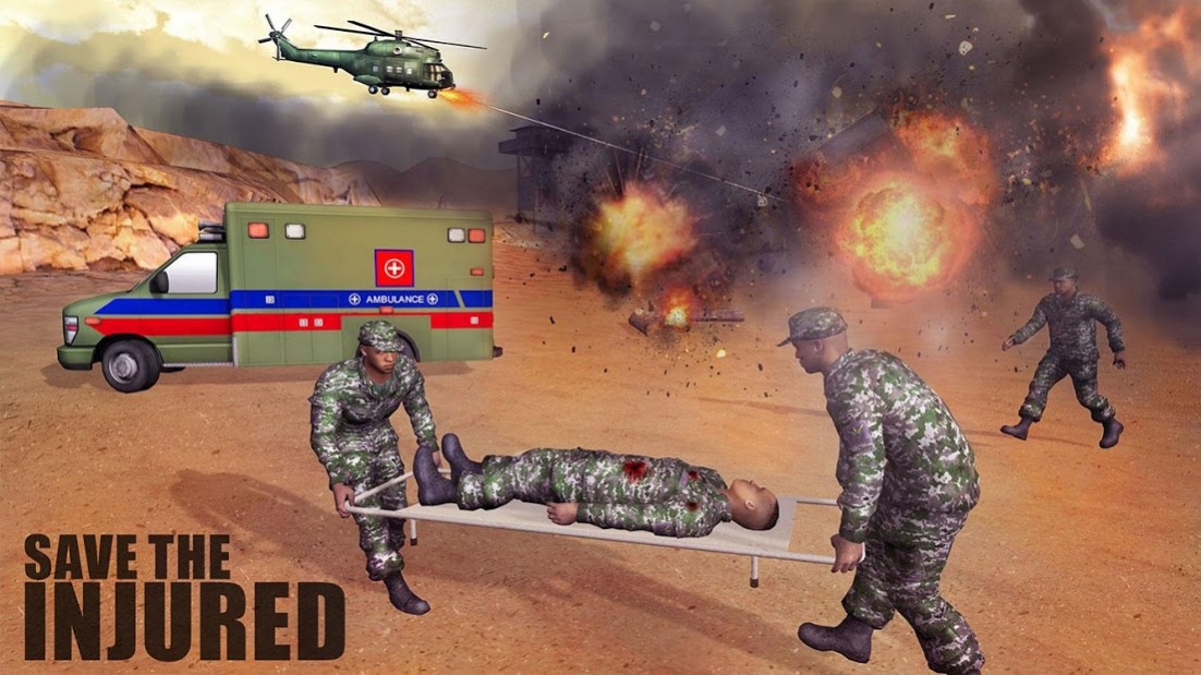 US Army Ambulance Rescue Game. 1.0.9 Screenshot