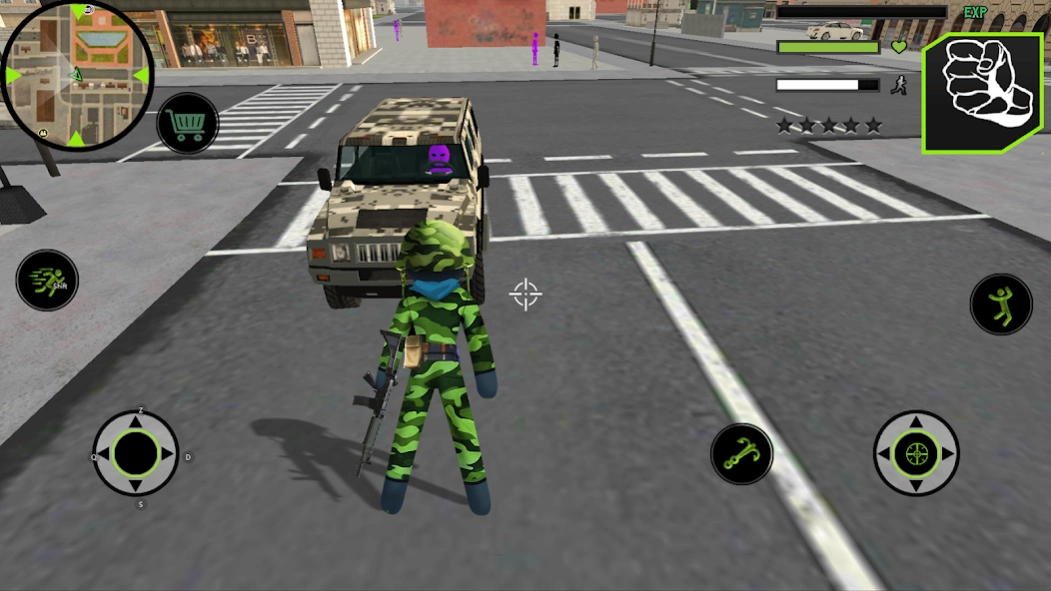 us army stickman rope hero maf 1.0 Screenshot