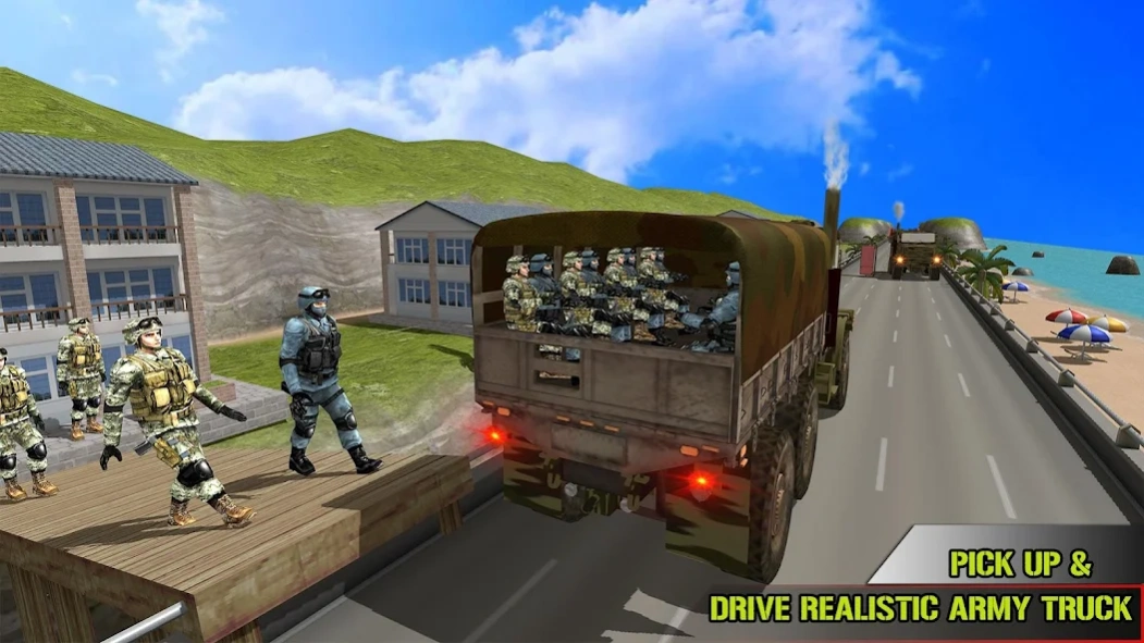 US Army Transporter Truck Game  Screenshot