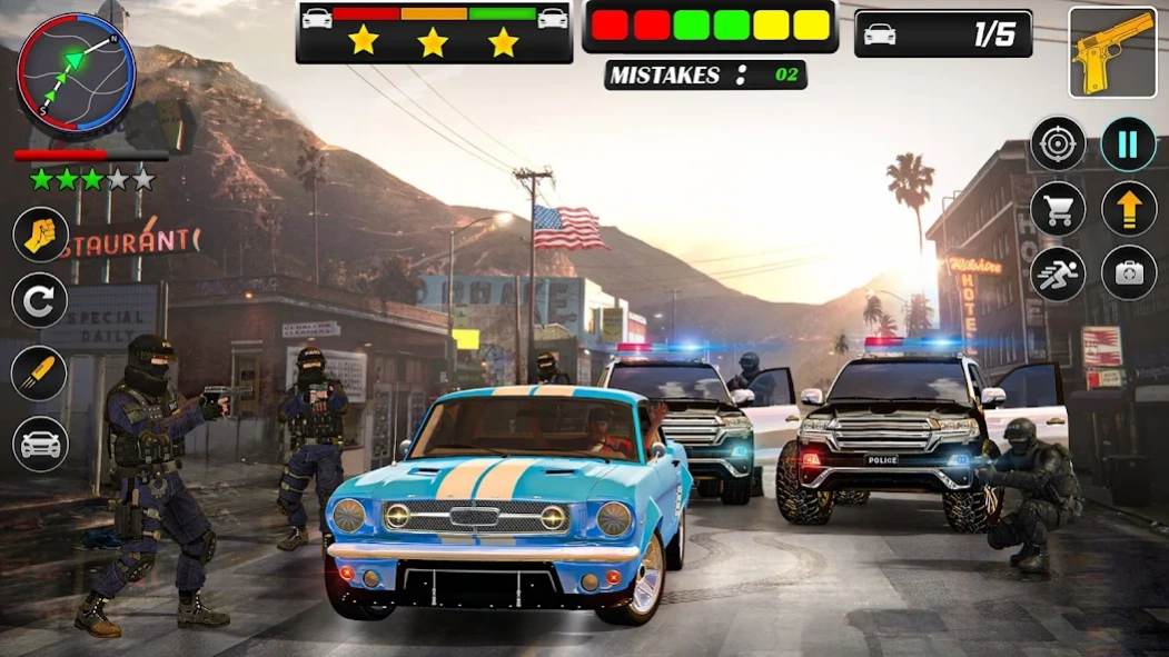US Police Car Chase Thief Game 1.0.14 Screenshot