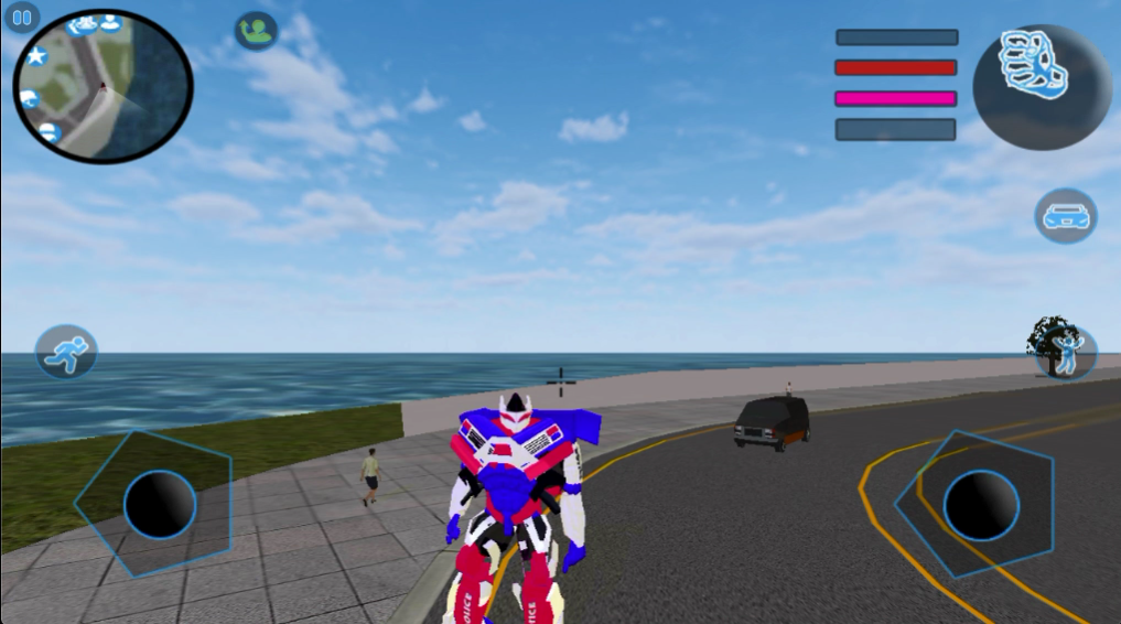 US Police Monster Truck Robot 1.0 Screenshot