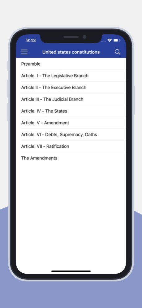 USA constitution App  Screenshot