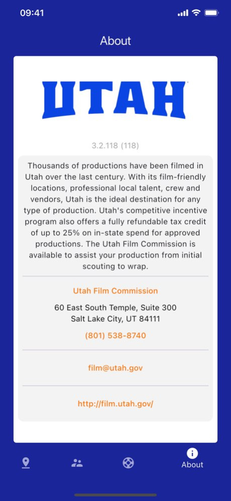 Utah Film Commission 3.3.354 Screenshot