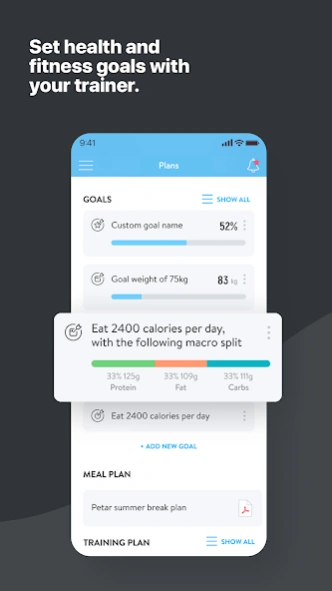 V I Fitness Training App  Screenshot