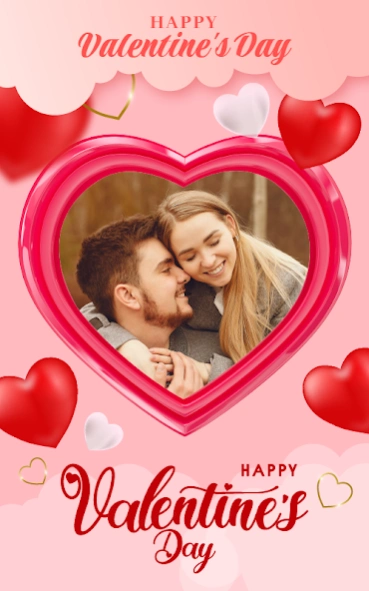 Valentine photo frame  Screenshot