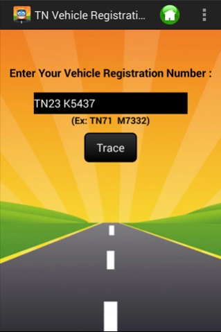 Vehicle Registration Check-TN 1.0 Screenshot