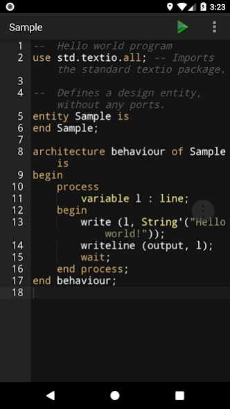 VHDL Programming Compiler  Screenshot