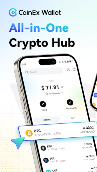 CoinEx Wallet - Crypto & DeFi 4.24.2 Screenshot