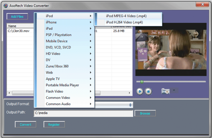 Asoftech Video Converter 2.2 Screenshot