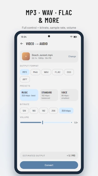Video Converter : MP4 to MP3 2.0.09 Screenshot