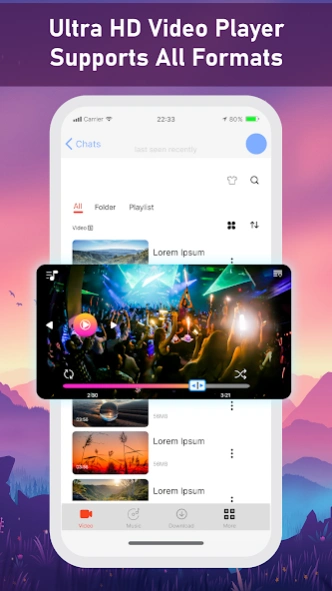 Video Player 4k: all format  Screenshot