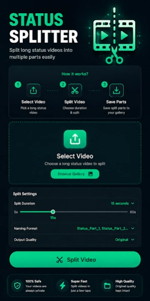 Video Cutter & Status Splitter 2.7 Screenshot