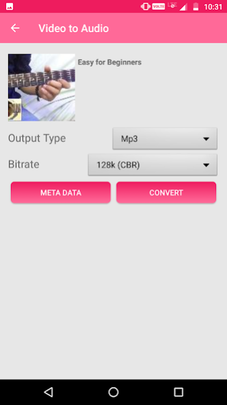 Video to Mp3 Video Editor Vide 1.1 Screenshot