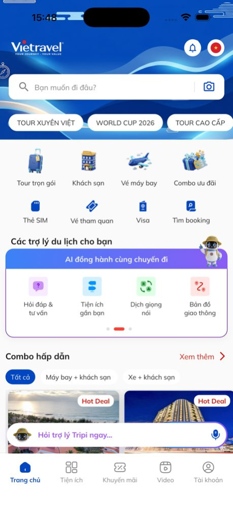 Vietravel 9.3.3 Screenshot