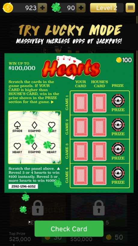 VIP Scratch Cards 1.3 Screenshot