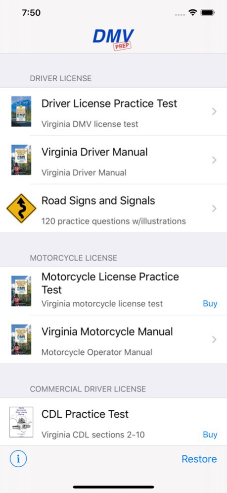 Virginia DMV Test Prep 5.4 Screenshot