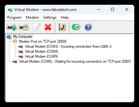Virtual Modem 2.3 Screenshot