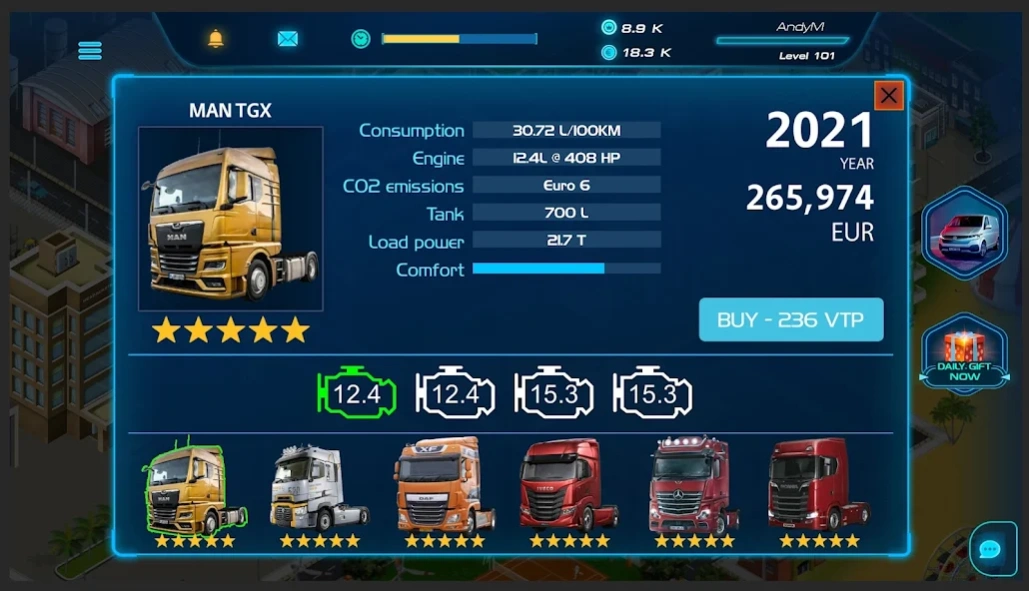 Virtual Truck Manager 2 Tycoon 1.3.01 Screenshot