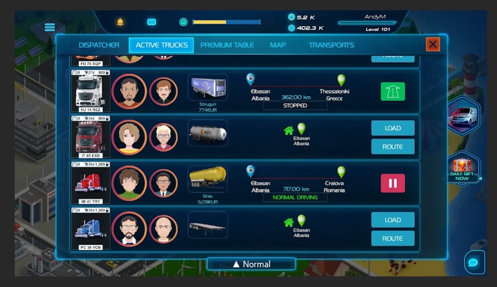 Virtual Truck Manager 2 Tycoon 1.3.01 Screenshot