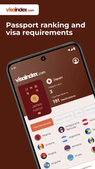 Visa Index 1.1.7 Screenshot
