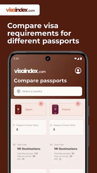 Visa Index 1.1.7 Screenshot