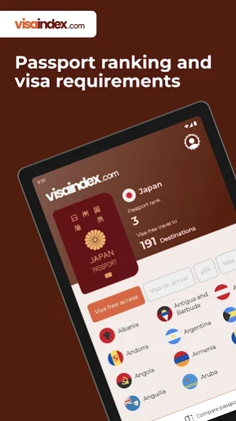 Visa Index 1.1.7 Screenshot