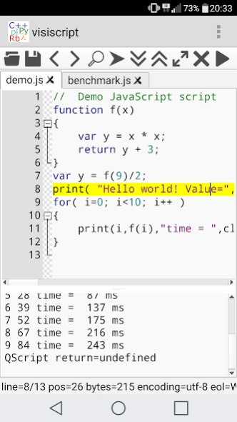 VisiScript Text Editor 0.6.2.2 Screenshot