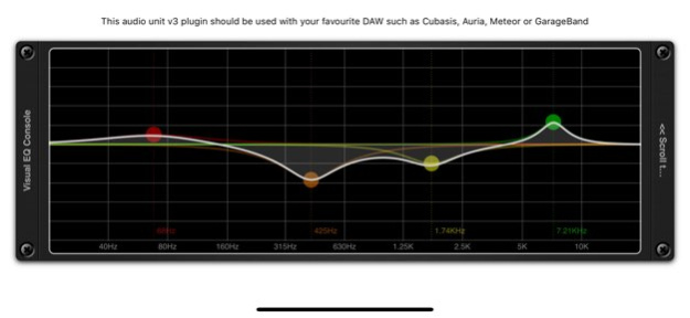 Visual EQ Console AUv3 Plugin 1.14 Screenshot