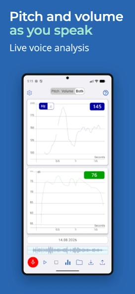 Voice Analyst: Pitch Analyzer 8.2.1 Screenshot