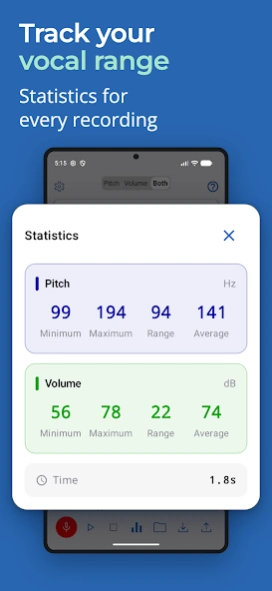 Voice Analyst: Pitch Analyzer 8.2.1 Screenshot