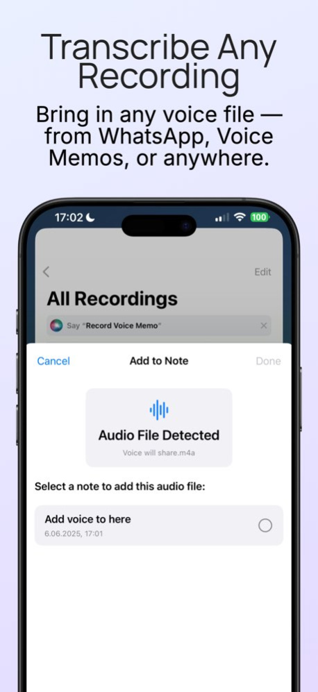 AI Voice Note Taker: QuillPad 1.6.3 Screenshot