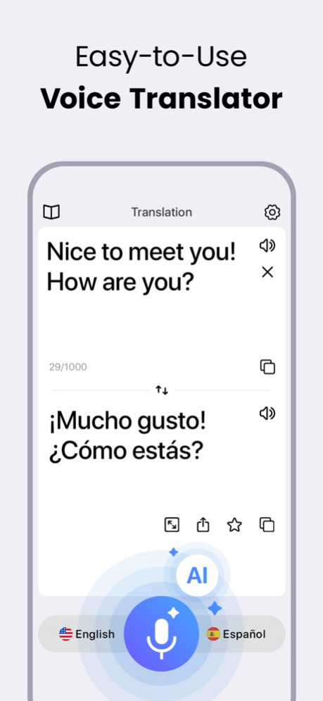 Voice Translator: AI Translate 4.59 Screenshot
