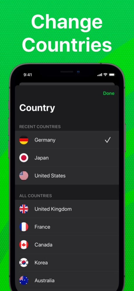 VPN App · 2.1.0 Screenshot