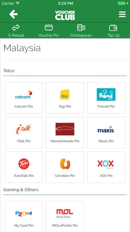 VoucherClub TopUp 2.9.0 Screenshot