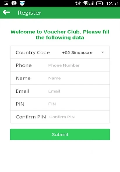 VoucherClub  Screenshot