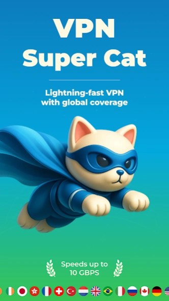 VPN Super Cat: Unlimited VPN  Screenshot
