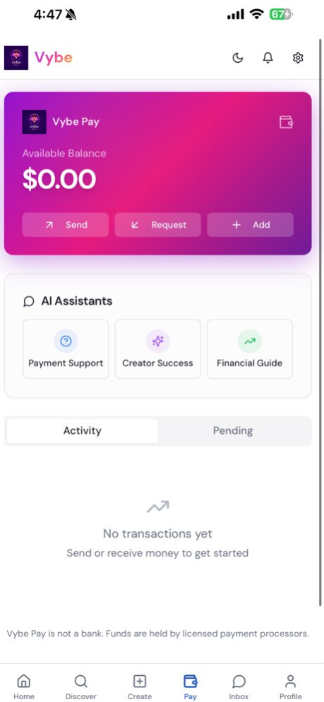 Vybe Social Network 3.7.0 Screenshot