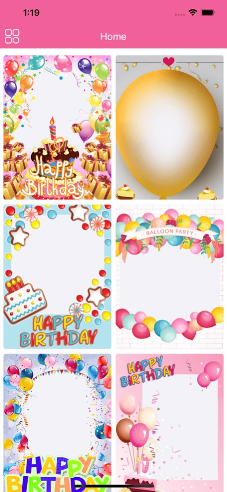 Birthday Photo Frames - WA 1.3 Screenshot