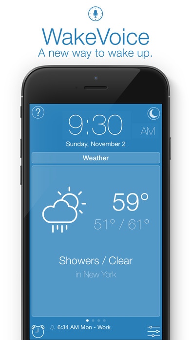 WakeVoice - Alarm clock with speech recognition and speech synthesis 2.1 Screenshot