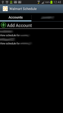 Walmart Schedule 2.0.2 Screenshot