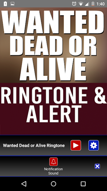 Wanted Dead Or Alive Ringtone 1.2 UI shots 6