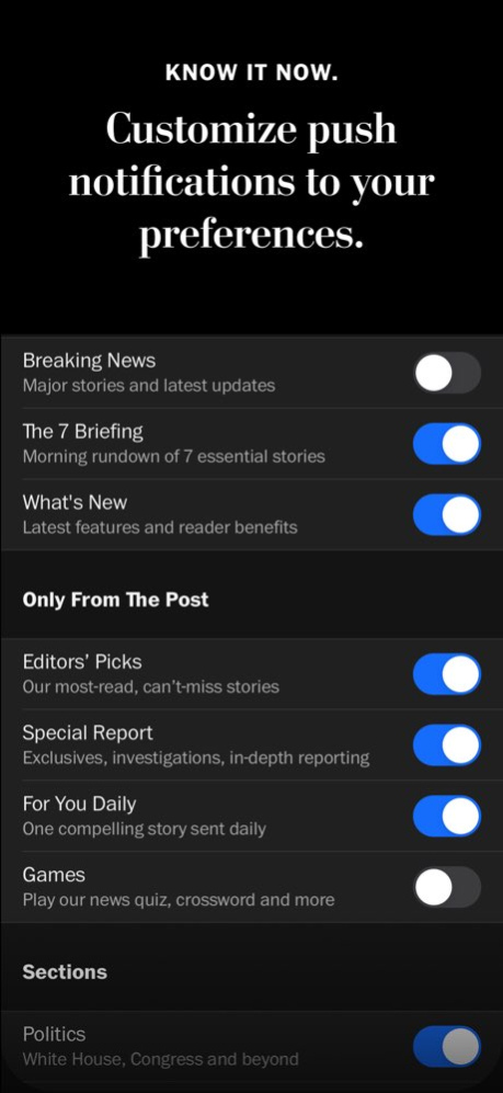 Washington Post: Breaking News 7.17.0 Screenshot