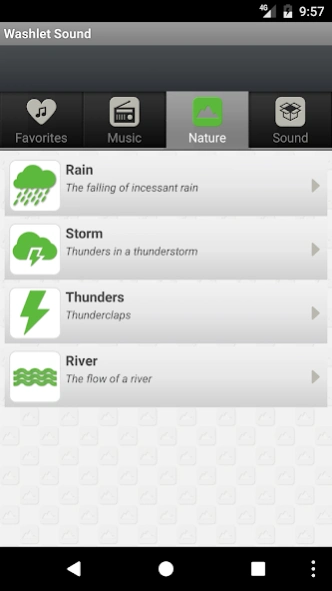Washlet Sound  Screenshot