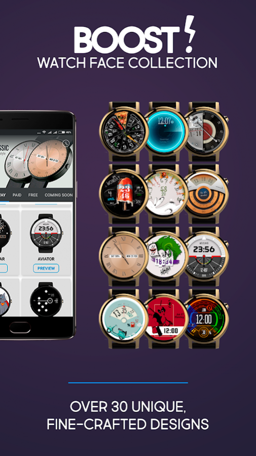 BOOST! Watch Face Collection 2.8 Screenshot