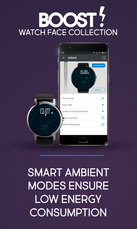 BOOST! Watch Face Collection 2.8 Screenshot